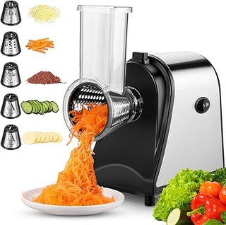 Meykey Rallador Eléctrico de verduras, cortador de verduras eléctrico, Cortador verduras en espiral