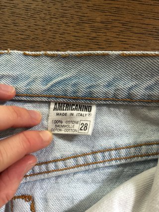 Jeans vintage Americanino azzurri strappati