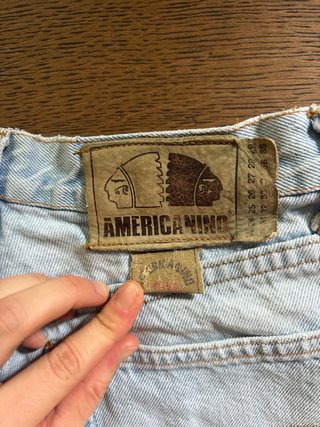 Jeans vintage Americanino azzurri strappati