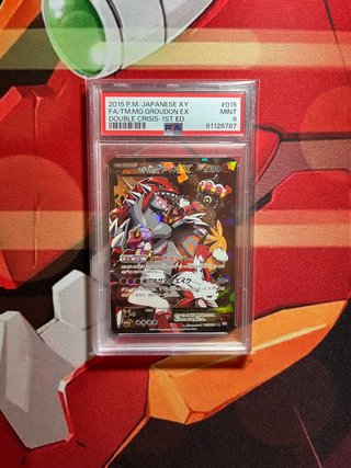 Groudon EX PSA 9 Carta Pokémon Japonesa