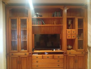Mesa de comedor y 4 sillas madera