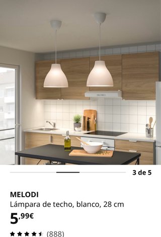 Lámparas de techo Ikea (2 unidades)