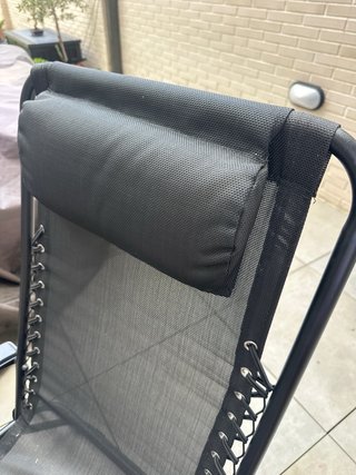 Silla de jardín plegable negra