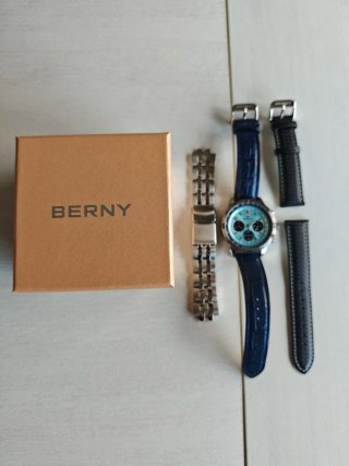 Reloj Berny Cronógrafo Azul