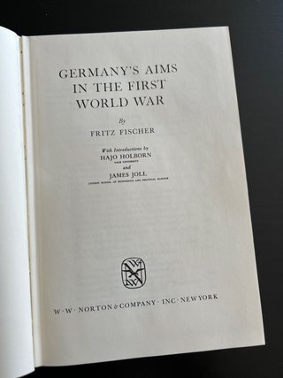 Germany’s Aims in the First World War