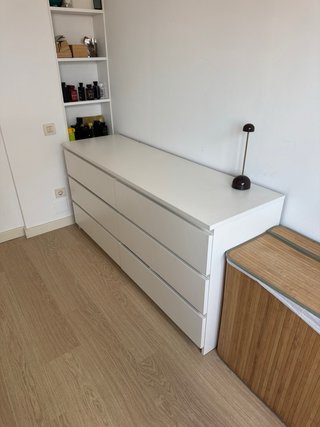 Cómoda Malm Ikea 6 cajones blanca