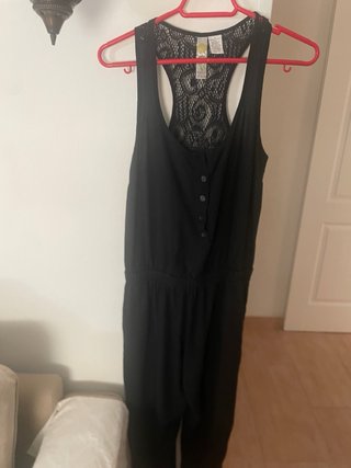 Mono pantalón negro encaje
