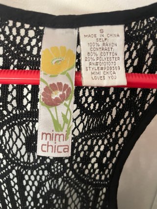 Mono pantalón negro encaje