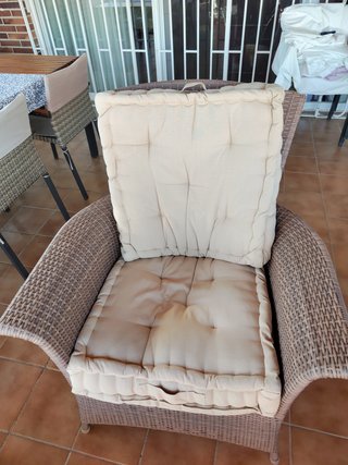 Cojín grueso para sillón o palet beige