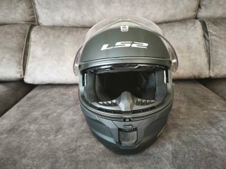 casco integral negro mate