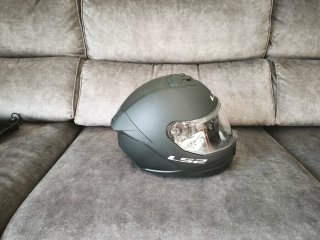 casco integral negro mate