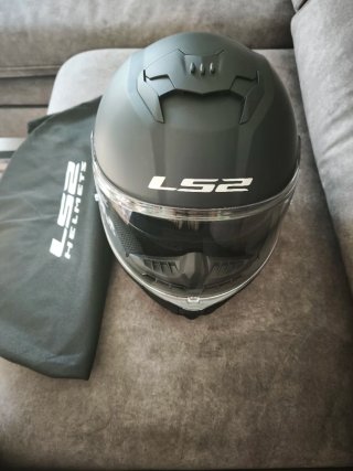 casco integral negro mate