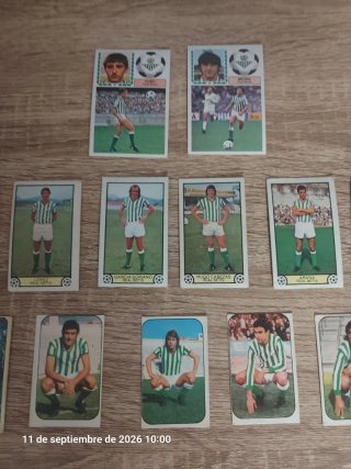 Lote cromos Real Betis antiguos