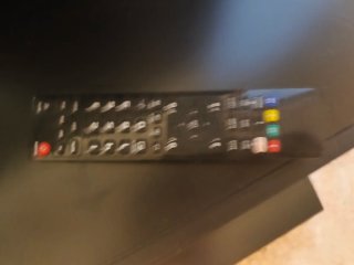Mueble negro con TV