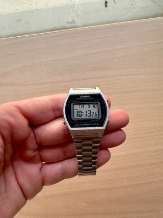 Reloj Casio B640 Vintage Acero Plateado