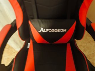 Silla de escritorio Alfordson con masaje