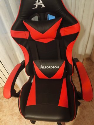 Silla de escritorio Alfordson con masaje