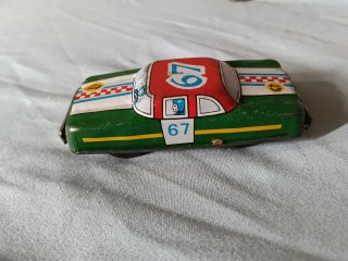 2 Coches de Ojalata Antiguos de Juguete