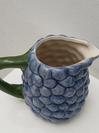 Caraffa vintage in ceramica blu