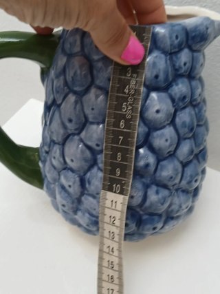 Caraffa vintage in ceramica blu