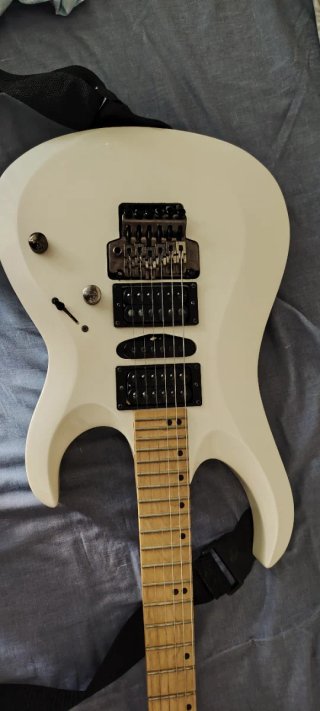 Guitarra Eléctrica Cort Blanca perlada