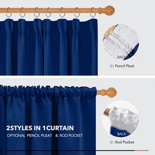 Cortinas Deconovo Azul Real