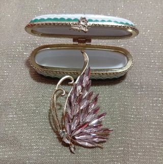 Spilla Farfalla Stile Retrò Oro Rosa