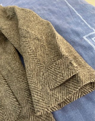 Cappotto Uomo Lana Spigato Tweed Vintage Owen