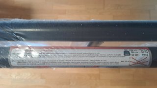 Caballete Doble Acero Negro Regulable