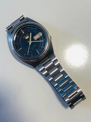 Reloj Seiko 5 Automático Azul 21 Joyas