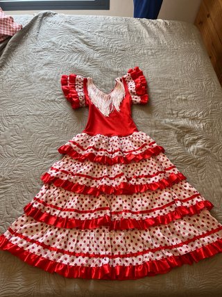 Vestido Flamenco infantil talla6-8 años