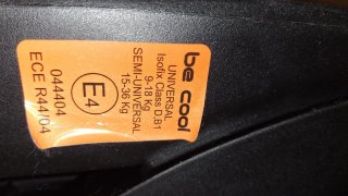 Silla coche Be Cool Isofix