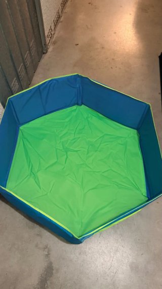 Piscina hexagonal de tela