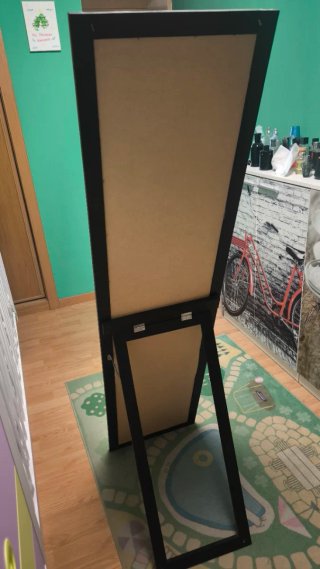 Espejo de pie negro 157x39