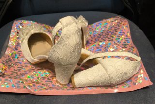Zapatos de Novia Encaje y Perlas