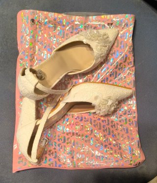 Zapatos de Novia Encaje y Perlas