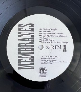 Vinilo Membrances - Songs of Love and Fury