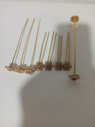 Aderezo Fallera Horquillas Dorado Antiguo