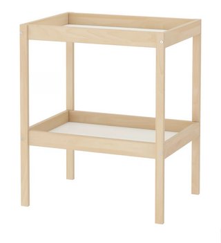 Cambiador de madera para bebé