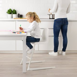 Trona IKEA Langur Blanca Convertible Evolutiva