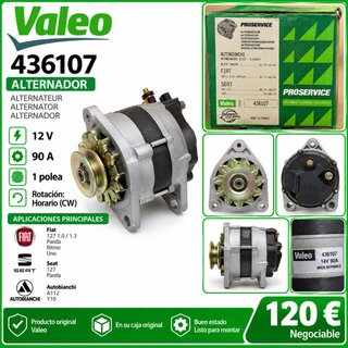 Alternador Valeo 436107 12V 90A