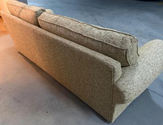 Sofá de tela 2.5 plazas marrón/beige