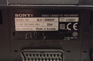 Sony SLV-SE60 VCR