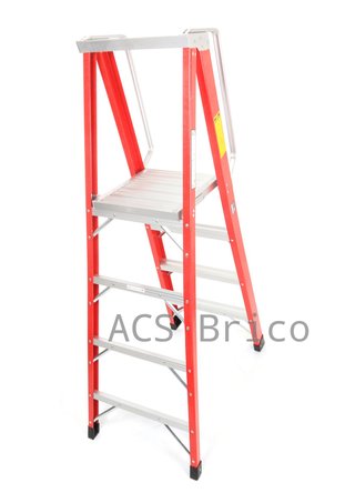 Escalera Fibra Tijera 2x4 - 1,14 Metros - 10400 - Mader