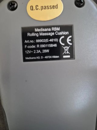 Cojín Masaje Calor Medisana
