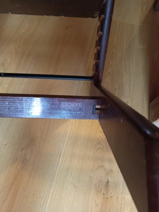 Silla Stokke Trona Madera Oscura