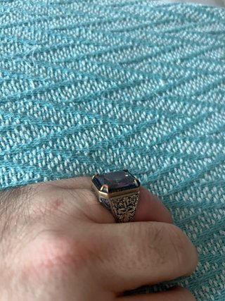 Anillo Plata Topacio Místico talla 58 (18.5mm)