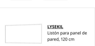 LISEKIL IKEA listones para panel