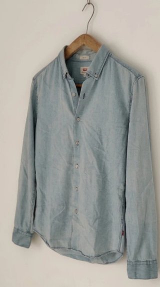 Camicia Levi's Uomo Slim Fit Azzurro Taglia M