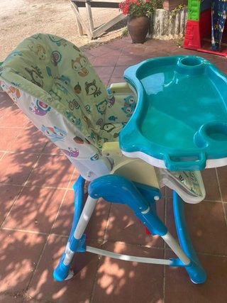 Trona Sun Baby azul con estampado infantil